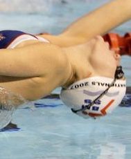 Girl swimming